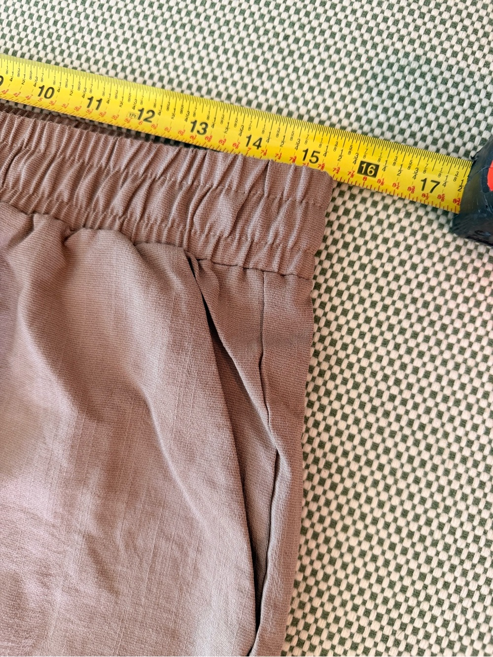 Wide-Leg Drawstring Pants Tulip Hem in Beige #335 - Picture 14 of 16
